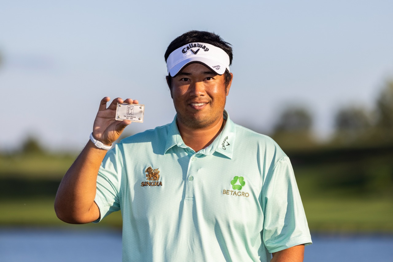 Golfer người Thái Lan Aphibarnrat đang chiếm ngôi đầu bảng BMW PAG Championship